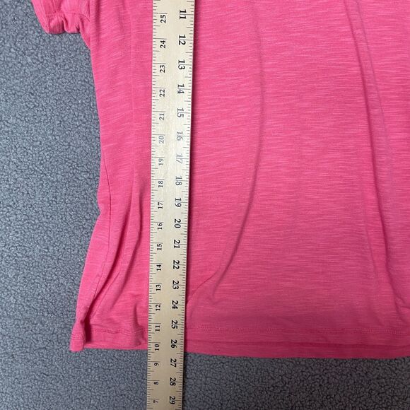 WOMAN'S IDEOLOGY PLUS SIZE HOT PINK YOGA/FITNESS‎ SUMMER TOP.SZ 3X - Picture 4 of 7